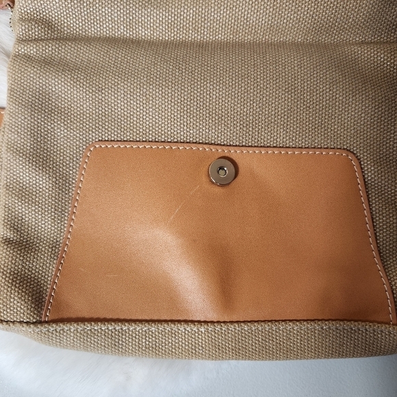 J. McLaughlin Foldover Textured Fabric Wristlet Clutch - Picture 5 of 8